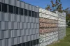 Steinmauer 120 mm mit Sichtschutz